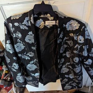 Calvin Klein floral blazer